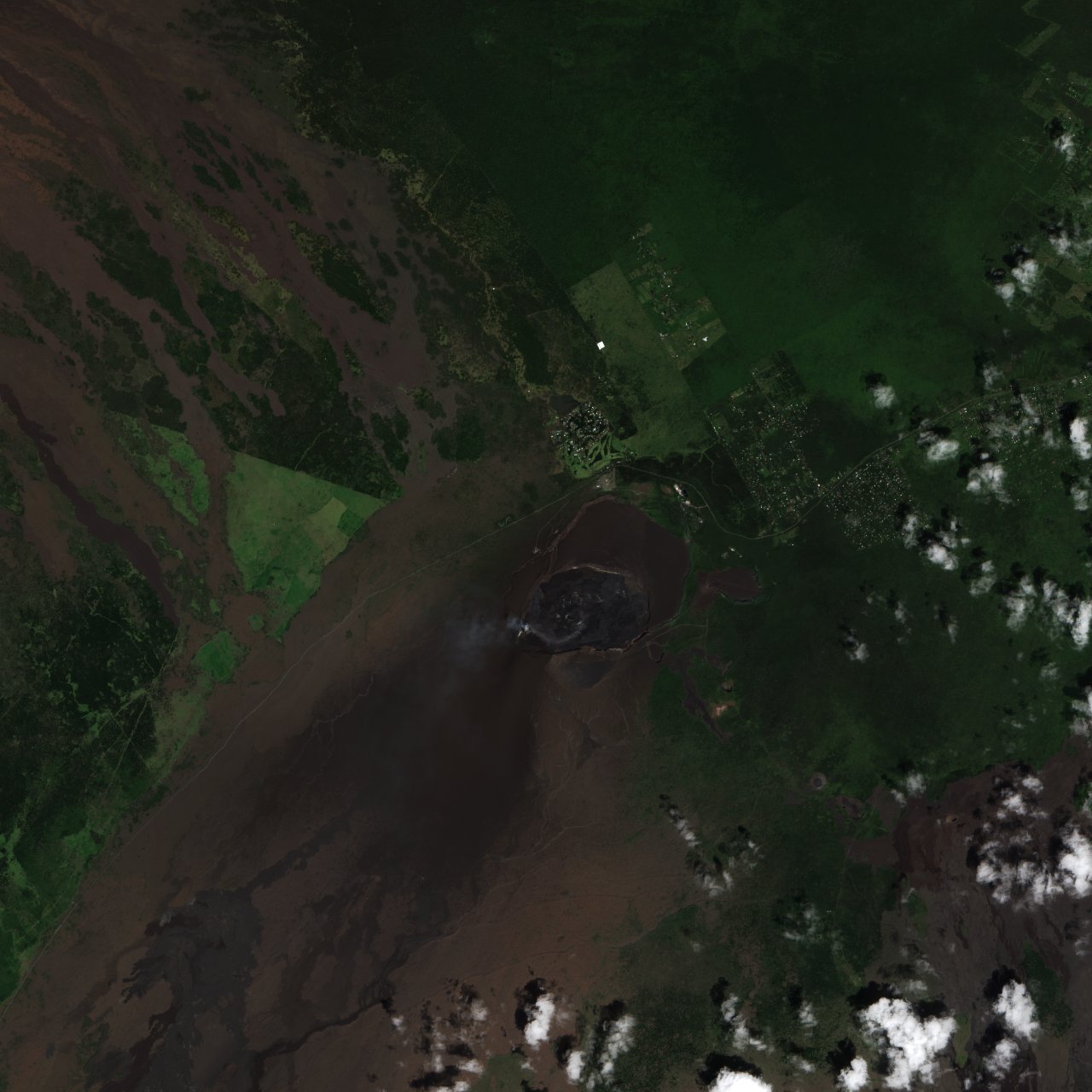 Kilauea from space